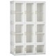 image 1 of HOMCOM Portable Wardrobe, Clothes Organiser with Hanging Rods, White 