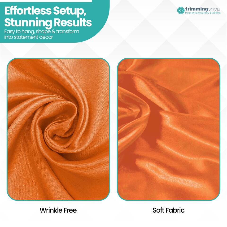 image 1 of 10m Ice Silk Fabric, Satin Material Silk Overlay, Backdrop Fabric