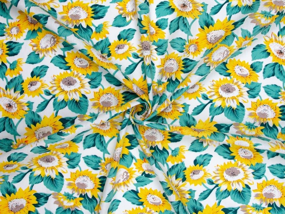 Minerva White Deadstock Cotton Poplin Bag Making Fabric per metre - 149cm / 58" Wide