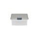 image 4 of Wham Clip 5x 7L Rectangular Plastic Storage Boxes with Clip Lock Lids. Ideal for Home, Office, Toys & More - Clear/Stone | Cream | Stone | 5
