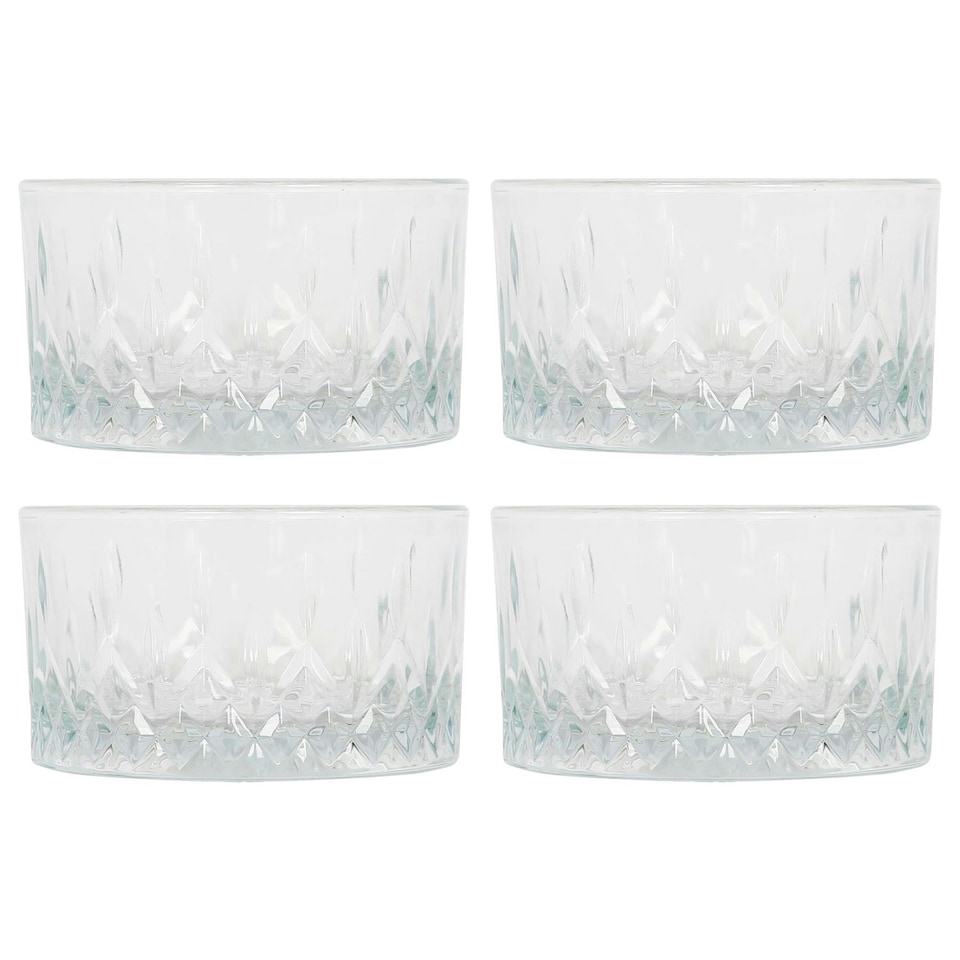 image 1 of LAV Odin Glass Snack Bowls - 9.5cm - Pack of 4 Clear