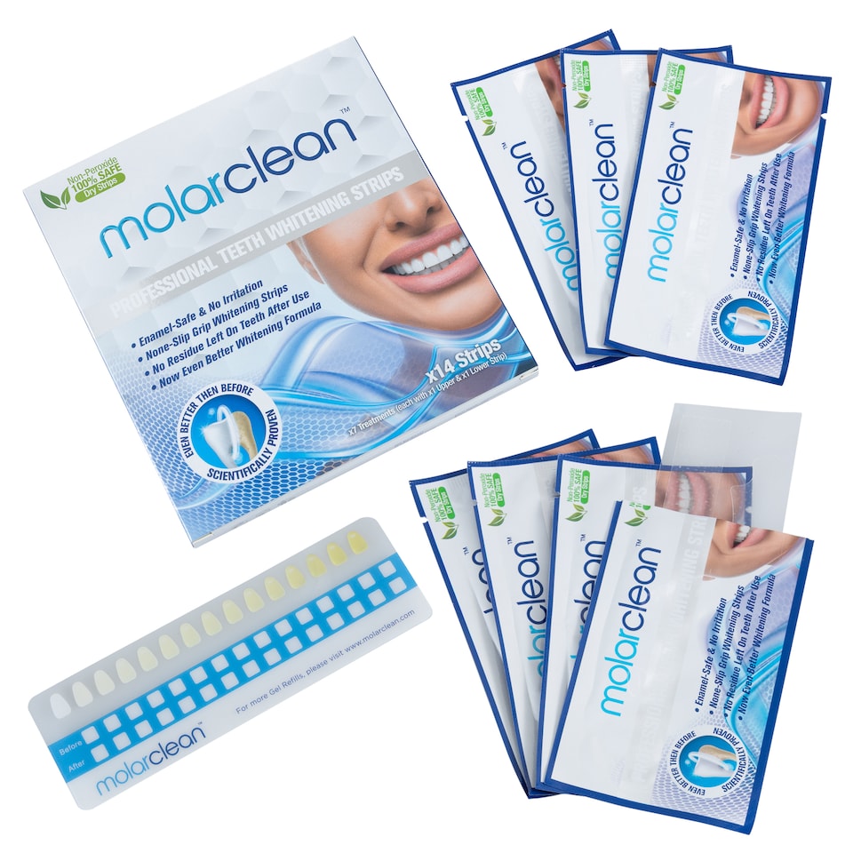 image 1 of Molarclean Proffesional Teeth Whitening Strips (7 days)