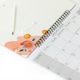 image 2 of 2026 Monthly Memo Board Calendar & Pen Coffee Design