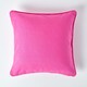 image 1 of Homescapes Cotton Plain Cerise Cushion Cover - 60 x 60 cm | Pink | Cerise | 60 x 60 cm