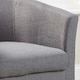 image 6 of Fabric Tub Chair Colour Range Wooden Legs Armchair Living Room Modern Office | Grey