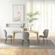 image 8 of HOMCOM Modern Style Kitchen Chairs Set of 4 with Flannel Upholstered
