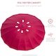 image 6 of Outsunny 2.5m Shanghai Garden Parasol Umbrella with Crank  Tilt, Adjustable Outdoor Sun Shade, Red