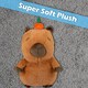 image 9 of Capybara Soft Toy Cute Plushie Huggable Cuddly Stuffed Toy 35cm Dark Brown