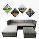 image 7 of Alivio 4 Seater Outdoor Rattan Corner Sofa & Coffee Table Set