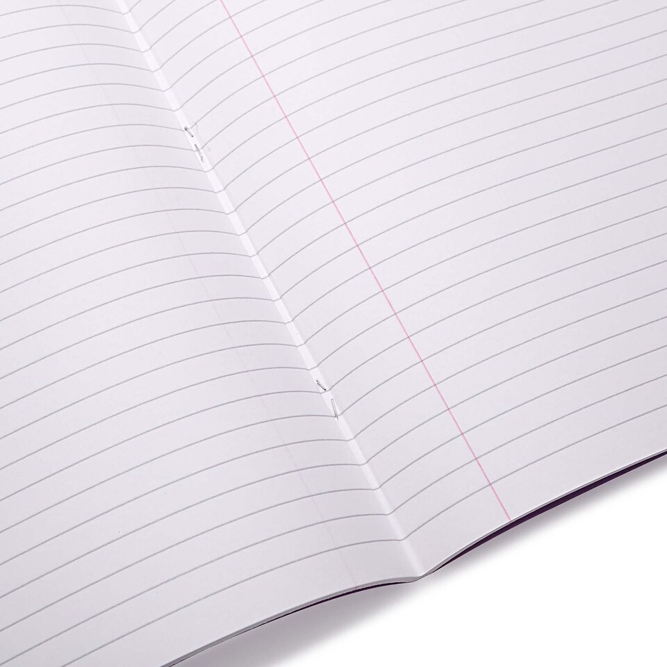 image 1 of Rhino 32 Page Blank & 15mm Lined Exercise Book Red 8 x 6.5 inches 10 Pack