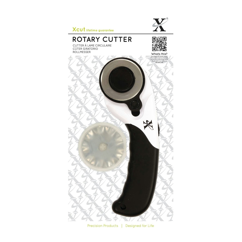 image 1 of Xcut Rotary Cutter (3 blades), Black & White, 45mm