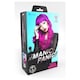 image 2 of Manic Panic Fuchsia Passion Siren Hot Pink & Purple Long Curled Hair with Fringe Wig
