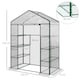 image 5 of Outsunny Walk In Greenhouse Garden Clear PVC Frame Shelves Reinforced Plant Grow