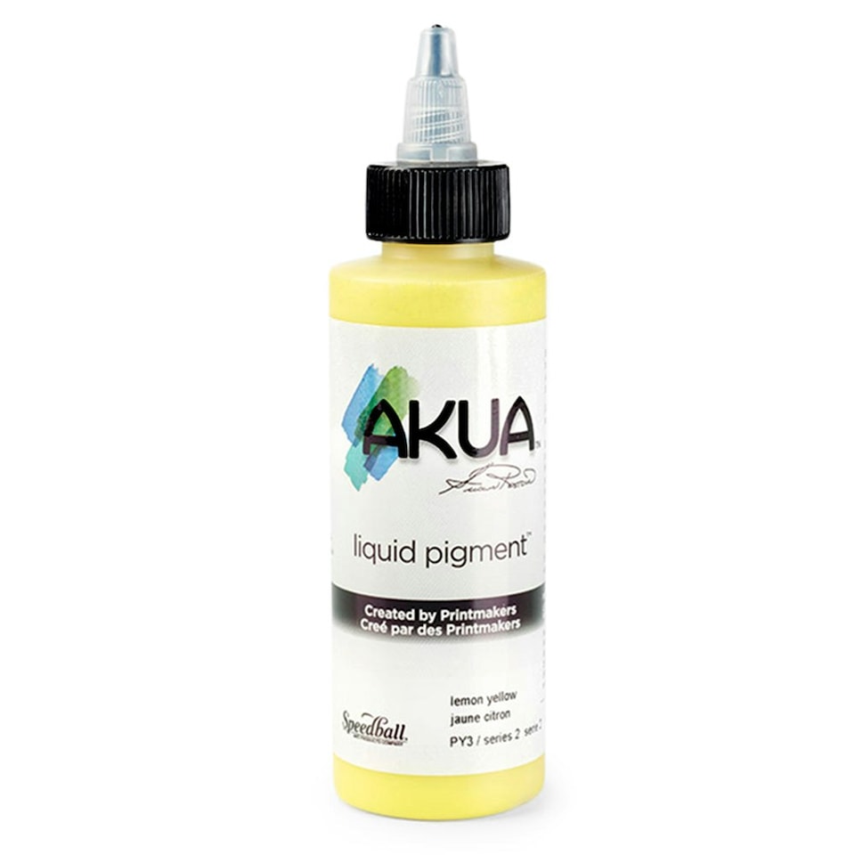 Speedball Akua Liquid Pigment, Lemon Yellow, 4oz
