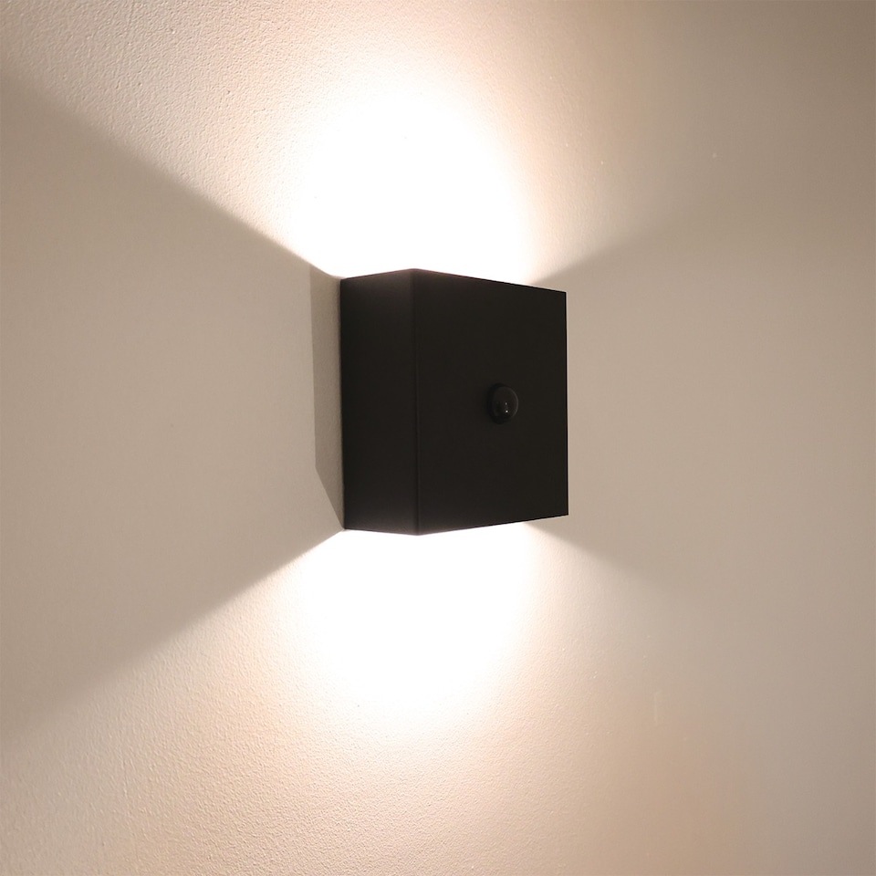 image 1 of Auraglow Rechargeable Motion Sensor Wall Light - EMBER | Black