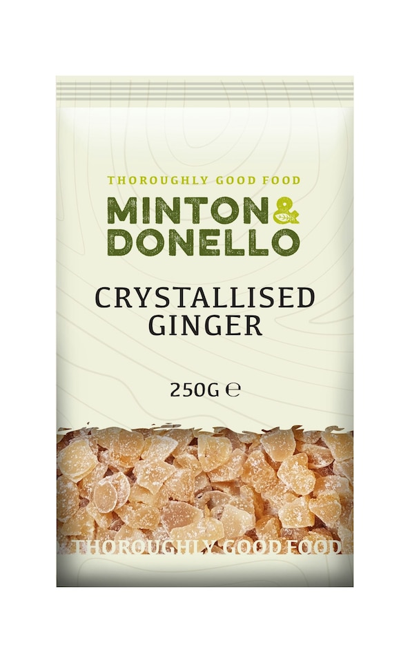 image 1 of Minton & Donello Diced Crystallised Ginger 6 x 250g