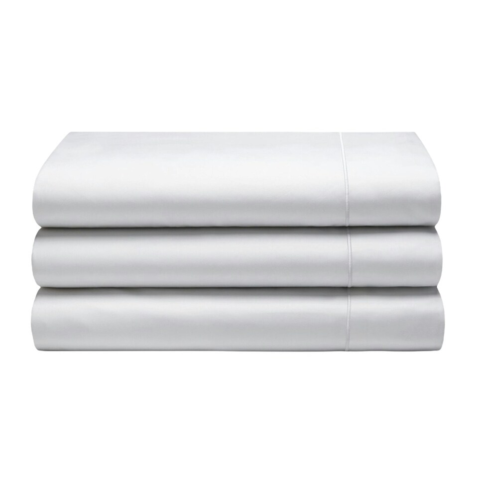 Belledorm Cotton Sateen 1000 Thread Count Flat Sheet - White - Double