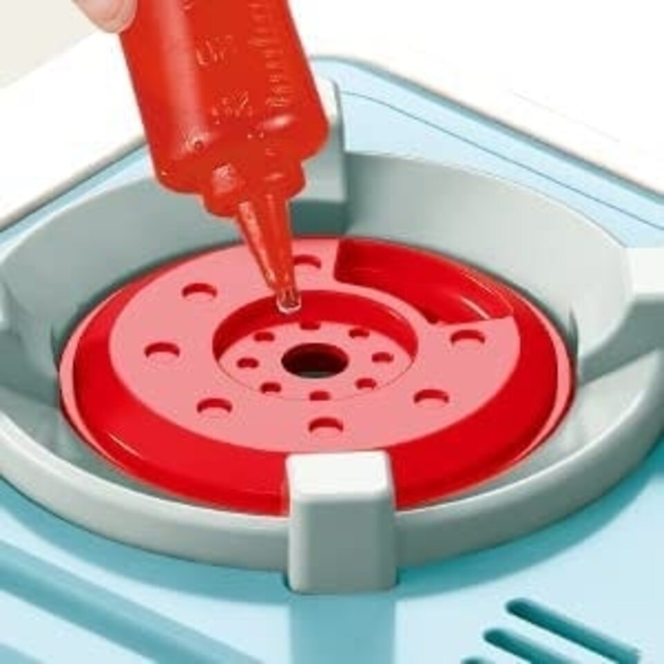 image 1 of Kids Kitchen Playset with Sound Lights Steam Boil Effects Pretend Play Kitchen Set with Accessories