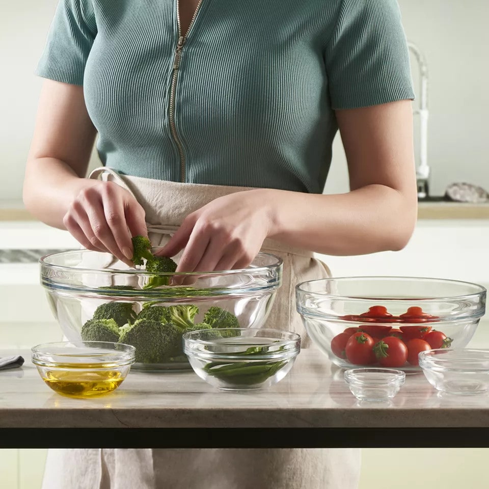 image 1 of Pasabahce 1.7L Clear Glass Mixing Bowl | Clear | 1