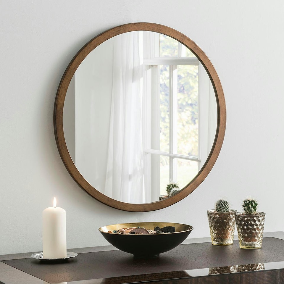 image 1 of Classic Round Contemporary Mirror Bronze Bronze | 60x60x2cm