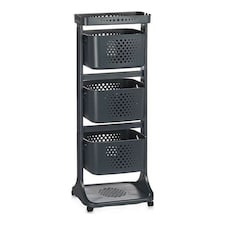 Vegetable trolley Kinvara TP-749 Anthracite polypropylene Plastic 33 x 11,2 x 42,5 cm N/A