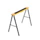 image 2 of Oypla 2x Saw DIY Garage Work Bench Carpentry Building Trestles Load 100KG Yellow