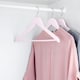 image 5 of Harbour Housewares Wooden Children's Hangers - Light Pink - Pack of 20