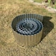 image 4 of Galvanised Metal Corrugated Garden Lawn Edging (5m x 16.5cm) - 12 Rolls