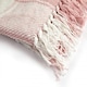 image 3 of Comfy Check Collection Recycled Cotton Throw in Blush Pink (90" x 100") Pink | Pink
