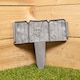 image 6 of 23cm 10 Piece Grey Cobble Stone Effect Garden Edging Boarder
