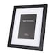 image 3 of Classic Designer Mat Black MDF 5x7 Picture Frame for Free Standing or Wall Hung | Black | 5" x 7"