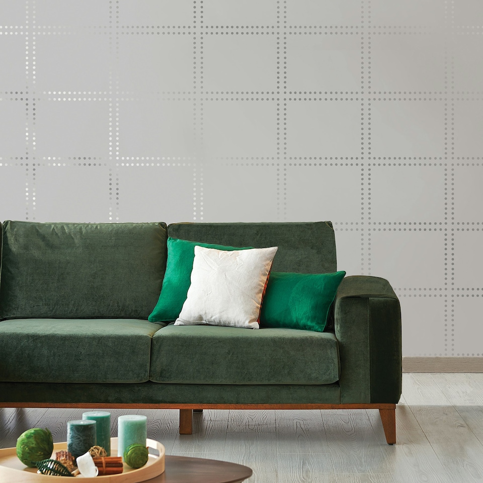image 1 of NuWallpaper NU2395 Tailored Peel & Stick Wallpaper, Grey Multi