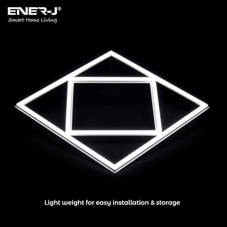 image 1 of Double Square borderline Panel Light, 595x595, 40W 4000 lm, White (6000K) light in outside and blue light in inside