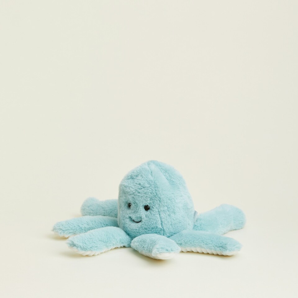 image 1 of Warmies Plush Octopus Microwavable Weighted Teddy