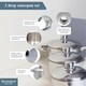 image 3 of Buckingham Stainless Steel 3 Piece Saucepan Set  Premium Quality | Silver