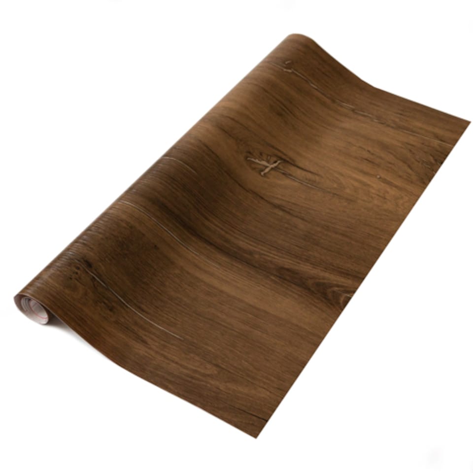 image 1 of Sticky Back Plastic Flagstaff Oak Wood Effect Kitchen Self-adhesive Vinyl Wrap for Cupboards, Doors and Worktops 90cm x 5m - d-c-fix