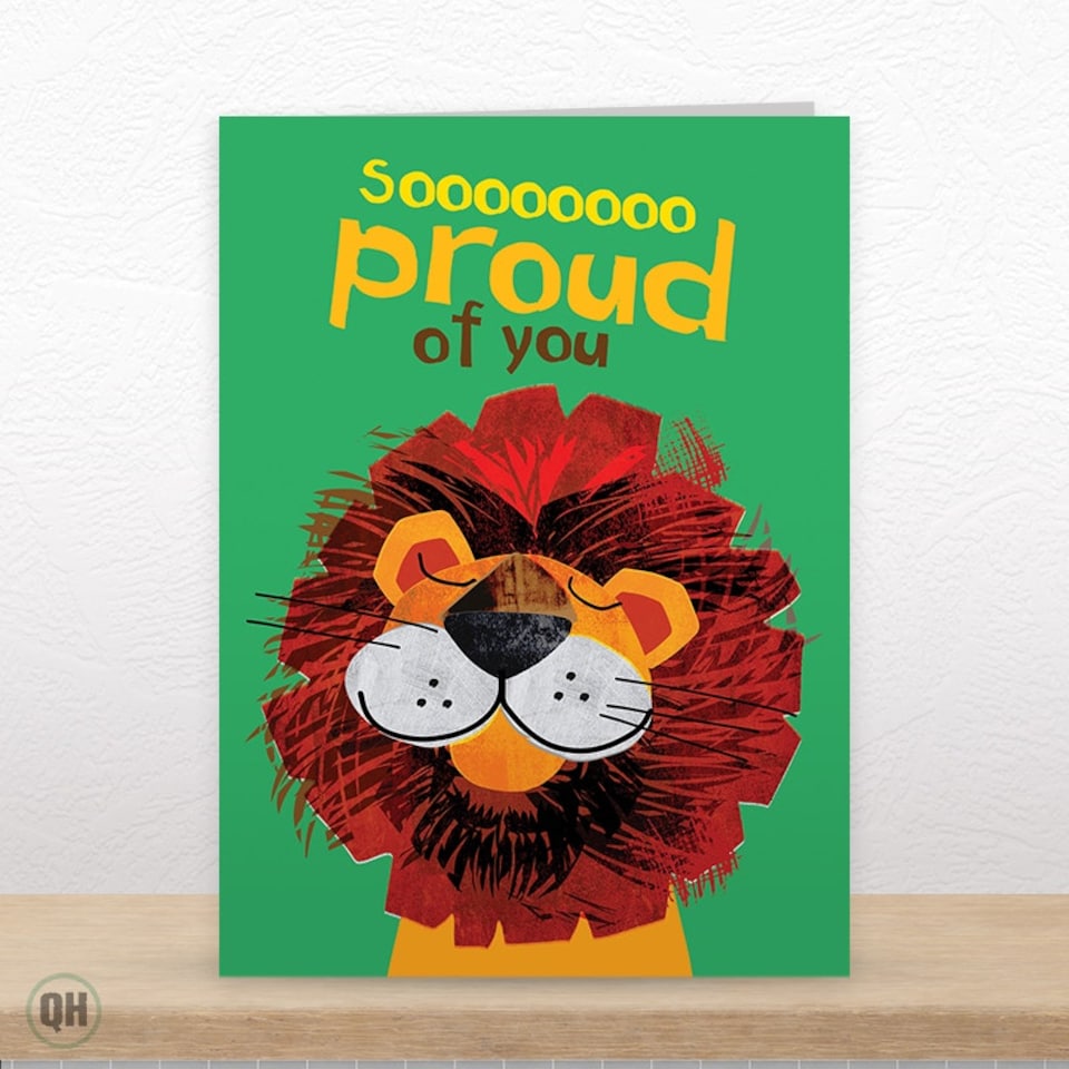 image 1 of Soooooooo Proud Of You, Lion - Art Card By Paul Delaney