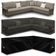 Futura V Shape 260x210x80cm Waterproof Garden Furniture Cover 420D Black | 260x210x80cm