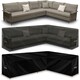 image 1 of Futura V Shape 260x210x80cm Waterproof Garden Furniture Cover 420D Black | 260x210x80cm