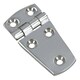 image 4 of Polished Door Hinge Stainless Steel 76mm x 38mm 316 Marine Cabin Hatch Silver