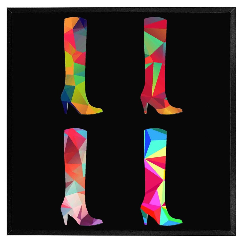image 1 of Geometric boots (Picutre Frame) Grey | S