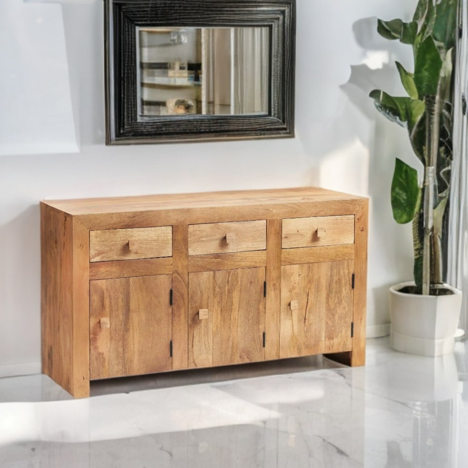 image 1 of Kaylin Light Mango Large Sideboard Brown