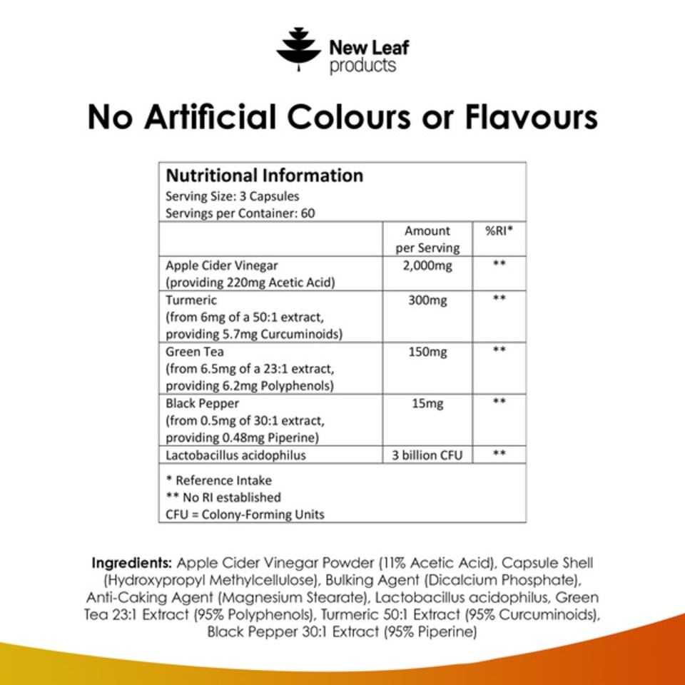 image 1 of Apple Cider Vinegar Complex High Strength Capsules