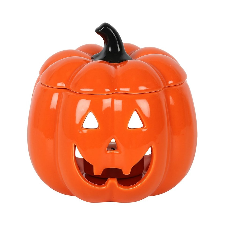 image 1 of Something Different Jack-O Ceramic Lantern Oil Burner - Orange - One Size