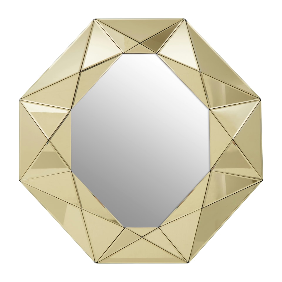 image 1 of Interiors by Premier Gold Frame Wall Mirror Gold