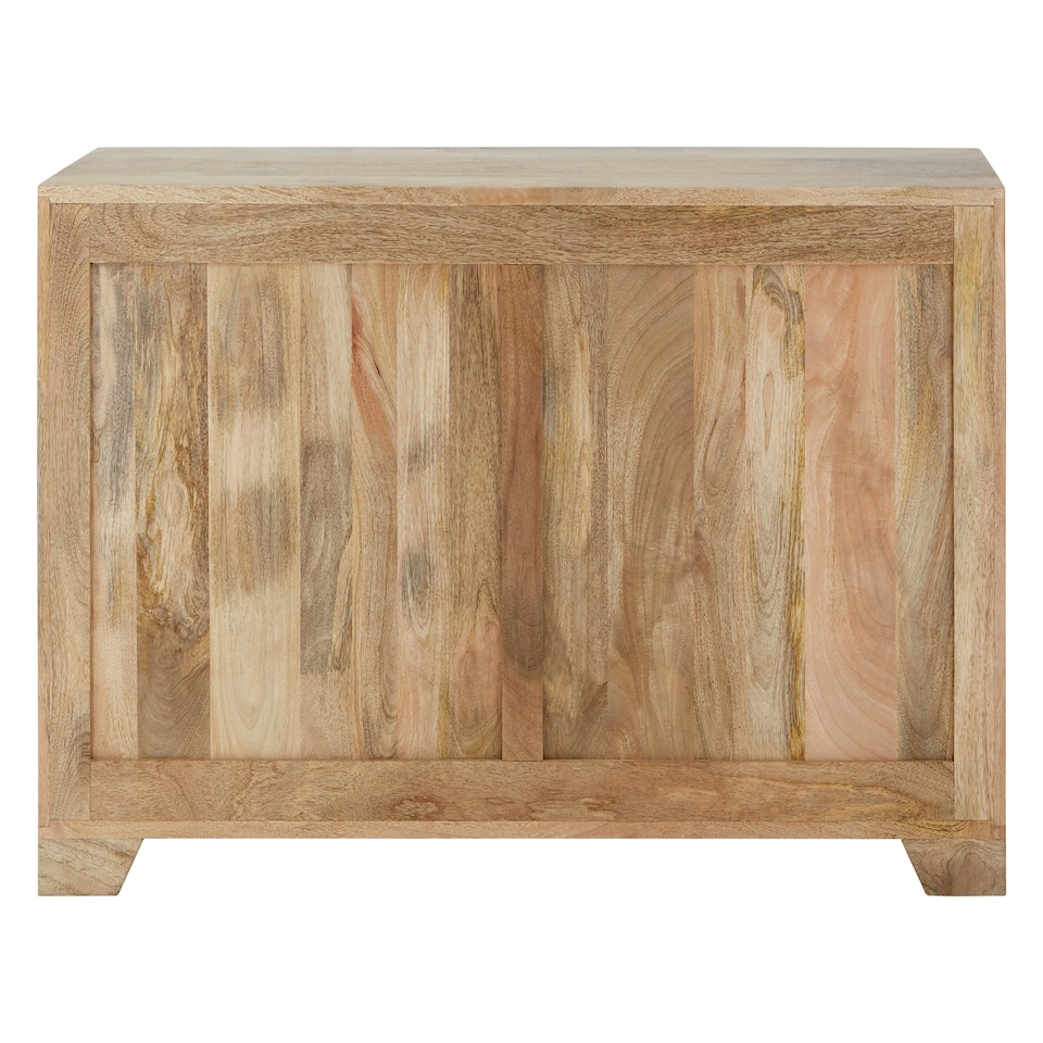image 1 of Sustainable Mango Wood Low Sideboard,Storage Cabinet With Five Drawers,Television Cabinet With Two Cupboards Multi