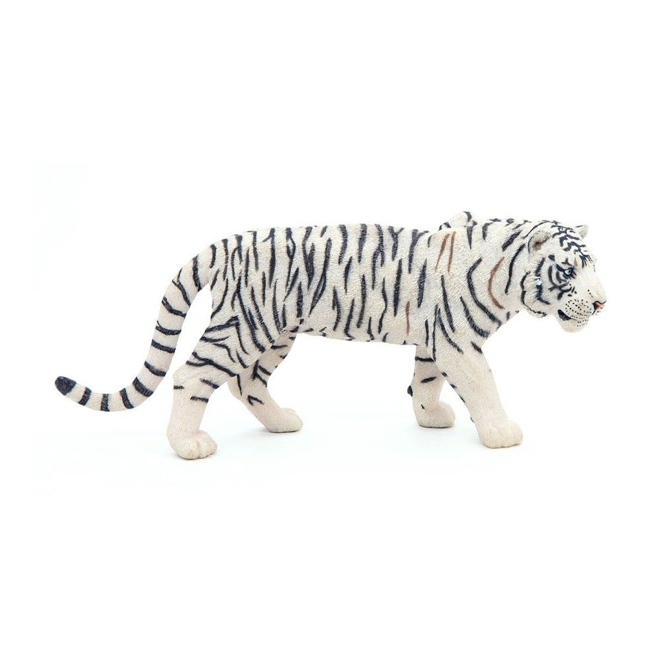 image 1 of PAPO Wild Animal Kingdom White Tiger Toy Figure