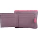 image 6 of Laser Cut Genuine Leather Credit Card Money Holder Wallet Purse Grey | Grey/Turquoise