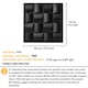 image 3 of NOVECRAFTO Lattice Effect 3D Wall Panels – 6 Sheets Covering 1.5m² | 16.15ft² Interior Cladding Set | Square Grid Design – Each Panel 50x50cm | Grey