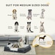 image 4 of PawHut Dog Bed Calming Pet Bed Dog Mattress for Medium Dogs - Charcoal Grey